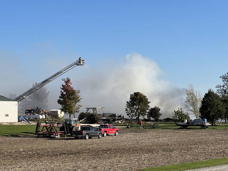 A single-family home on Goble Road in Earlville was found to have been leveled in an explosion on Tuesday, Oct. 17, 2023, the DeKalb County sheriff said.