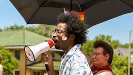 Photos: Dozens rally for transgender rights, solidarity in DeKalb