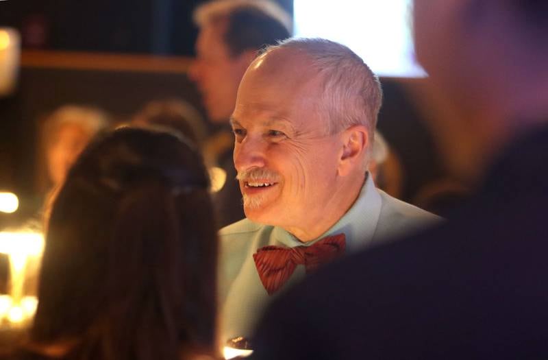 Todd Giese visits with others during Shaw Media's Best of the Fox celebration at Lou’s Lounge at the Dole in Crystal Lake on Thursday, Sept. 18, 2025. Giese represented the Caring Family firm, which was recognized as One of the Best in the Pediatrician category.