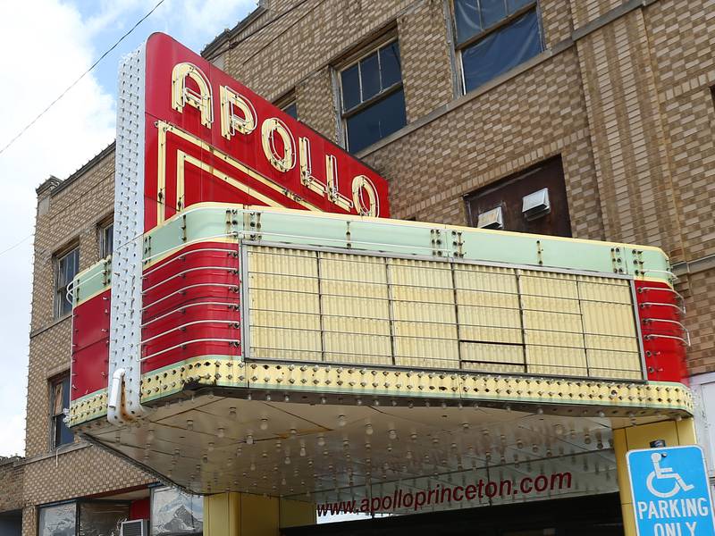 The Apollo Theater is located at 455 S. Main St. in Princeton.