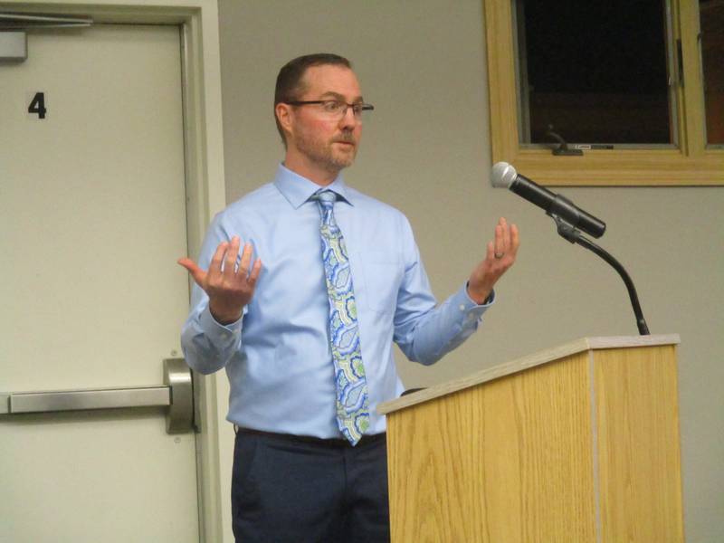Brad Sanderson is the president and CEO of Engineering Enterprises, Inc. of Sugar Grove, which will perform preliminary engineering work to bring Lake Michigan water to Yorkville. (Mark Foster -- mfoster@shawmedia.com)