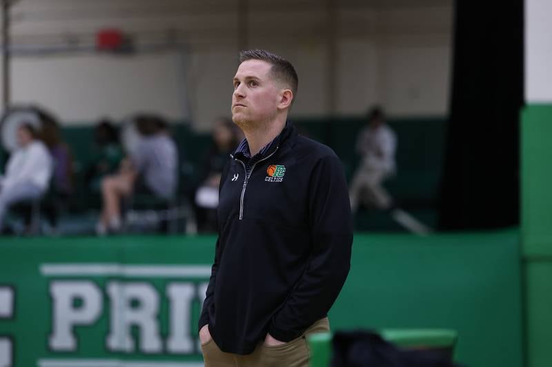 Providence head coach Kyle Murphy during the game against Eisenhower on Wednesday 1st, 2023.