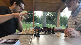 Who is playing chess at McHenry’s Veterans Memorial Park?