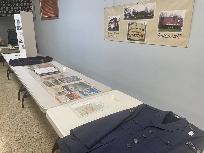 A Hometown Heroes Display, presented by the Kishwaukee Valley Heritage Museum, was on display Saturday, Aug. 2, 2025, showcasing various artifacts and photographs. It was all part of Veterans Weekend in Genoa.