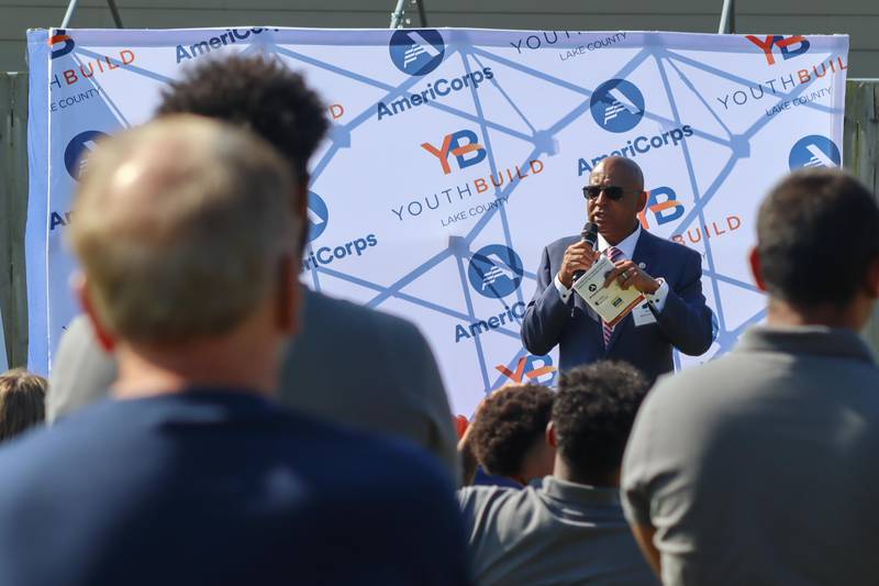 North Chicago Mayor Leon Rockingham also gave remarks during the ceremony.