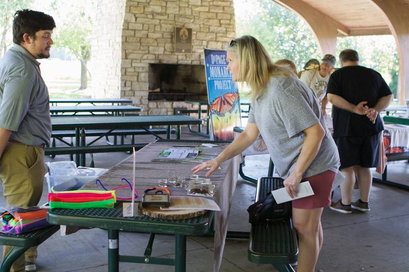Locals gather for the Westmont Library Moanarch Festival at Ty Warner Park on Saturday, Sept. 23,2023 in Westmont.