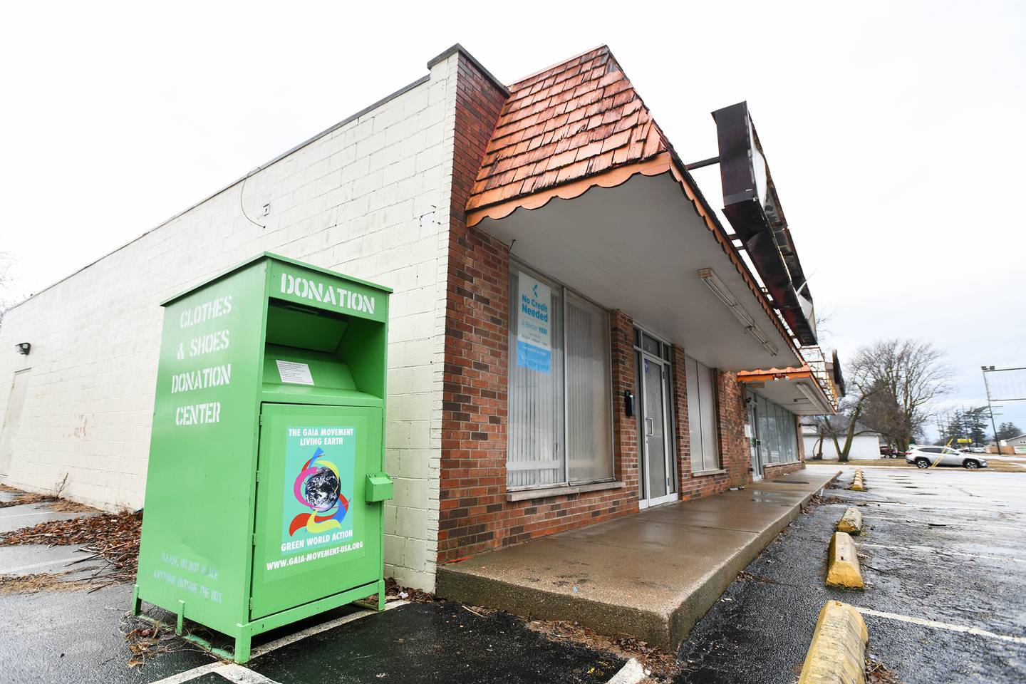 A clothing drop box on West Jeffery Street in Kankakee is one of 30 drop boxes in city limits that may be affected by the Kankakee City Council's new ordinance restricting the number of donation drop boxes allowed per ward. The city voted unanimously to reduce the number to 14, or two per ward, at the Monday, March 3, city council meeting.