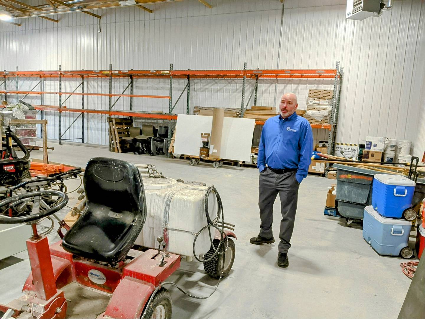 Oswegoland Park District Executive Director Tom Betsinger said the new building also provides the space needed to store the equipment to maintain the Park District’s 66 parks, 38 playgrounds and 1,300 acres of open space.