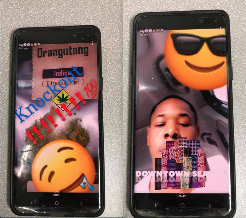 In the undated Snapchat videos provided to the Daily Chronicle through the Freedom of Information Act from the DeKalb County State's Attorney's Office, Elonte McDowell appears to advertise marijuana from an undisclosed location and also with a downtown Seattle location stamp.