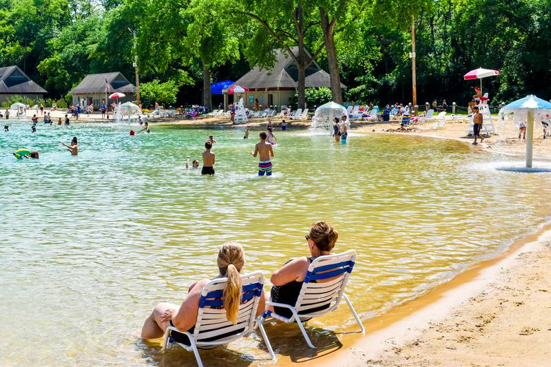 Hall Quarry Beach in Batavia