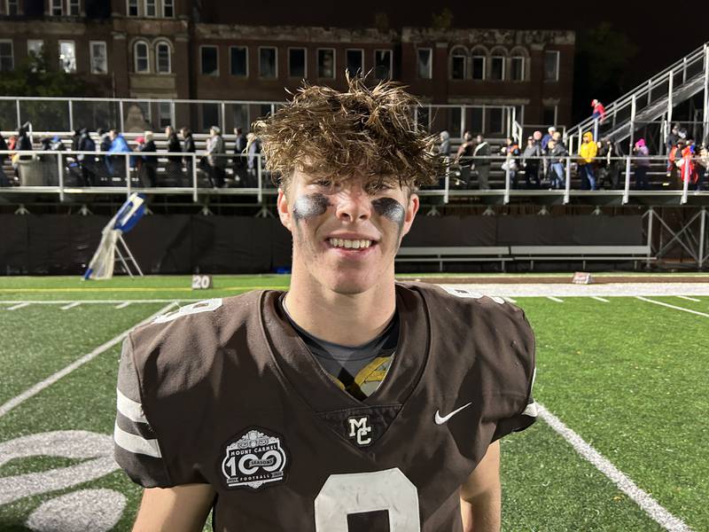 Mount Carmel quarterback Jack Elliott threw and ran for a touchdown to lead the Caravan past St. Rita on Friday in their Class 7A first round game in Chicago.