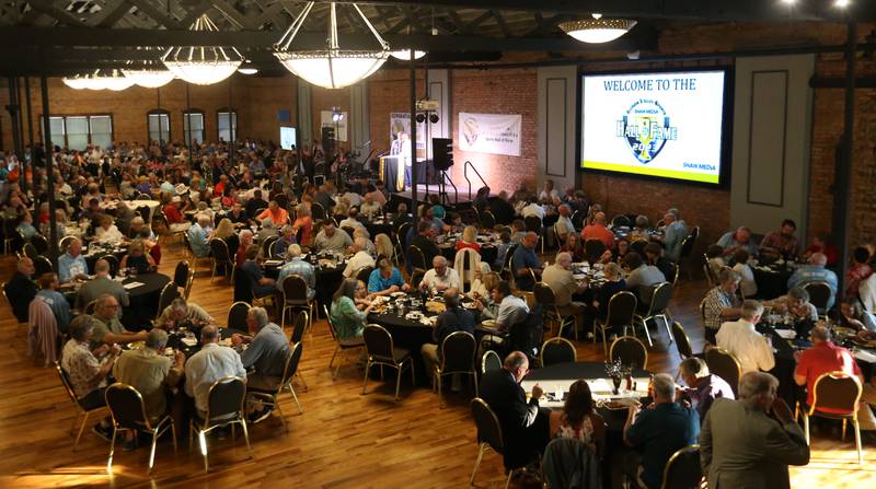 Hundreds of people attend the Shaw Media Illinois Valley Sports Hall of Fame on Thursday, June 8, 2023 at the Auditorium Ballroom in La Salle.