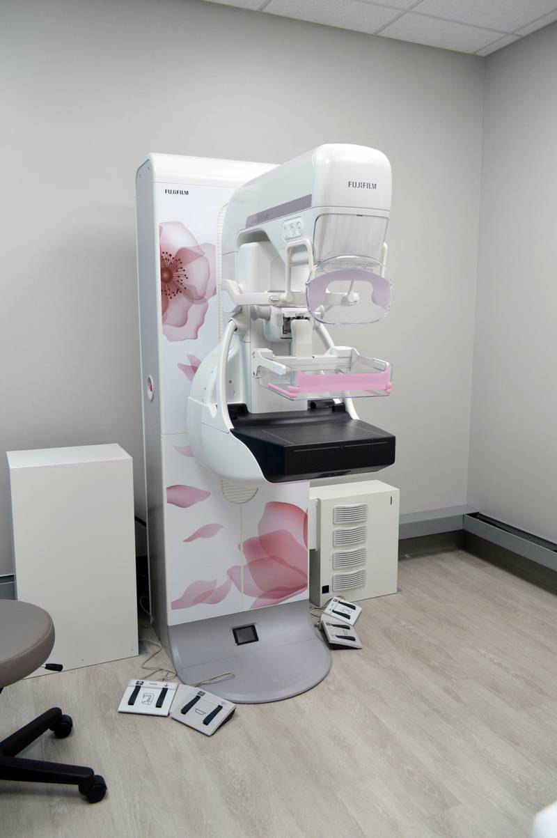 A mammography machine is installed at OnCall Imaging in Rock Falls. The center is a collaboration between OSF OnCall Digital Health and Imaging Centers of Illinois that will offer low-cost, non-invasive imaging services. It is set to open to patients on Oct. 30.