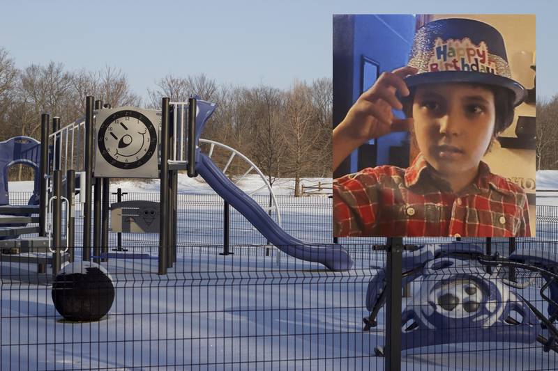A sensory playground at Van Horn Woods in Plainfield has been dedicated to the memory of Wadee Alfayoumi, 6, who was killed in a stabbing incident on Oct. 14, 2023, in Plainfield Township.