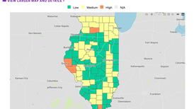 IDPH: Illinois down to 5 counties at ‘high’ COVID-19 risk; 49 at ‘medium’ risk