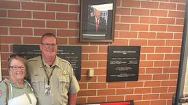 Memorial bench honoring deputy presented to Whiteside County Sheriff’s Office