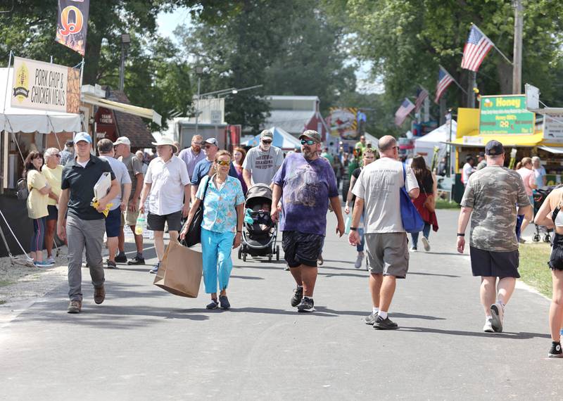 The nice weather drew a crowd Wednesday, Sept. 7, 2022, on opening day of the Sandwich Fair. The fair continues this week through Sunday.