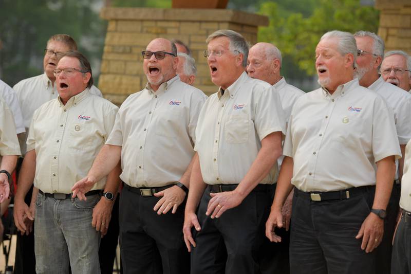 The Chorus of DuPage perform during the Batavia Flag Day Ceremony on Wednesday, June 14, 2023.