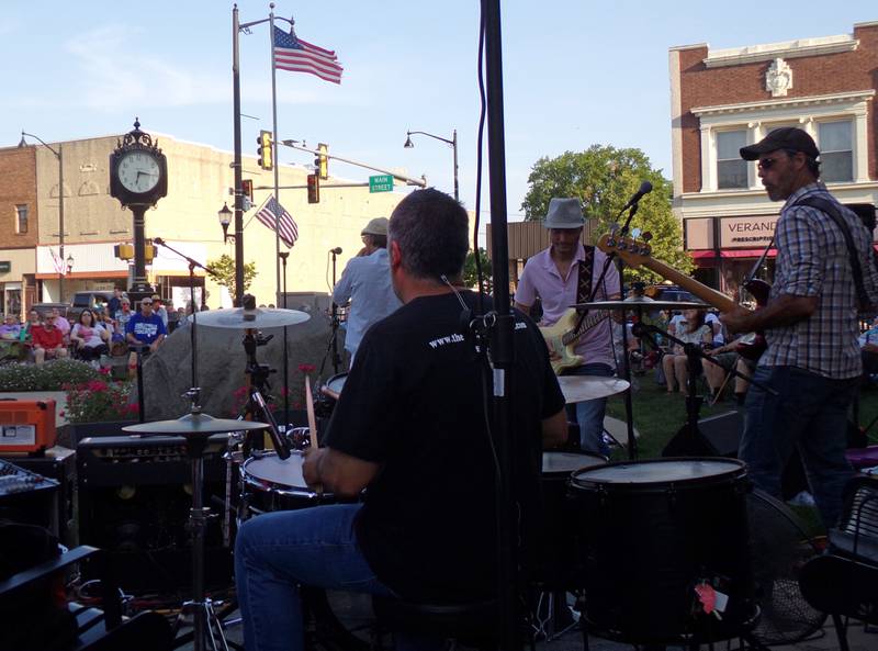 The Smokers Blues Band performs the opening concert of the season Friday, June 2, 2023, at Jammin at the Clock at Heritage Park in Streator.