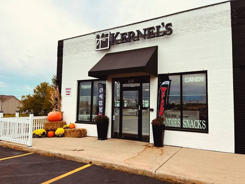 Kernel's Gourmet Popcorn opened its newest location in Sycamore in the fall of 2024.