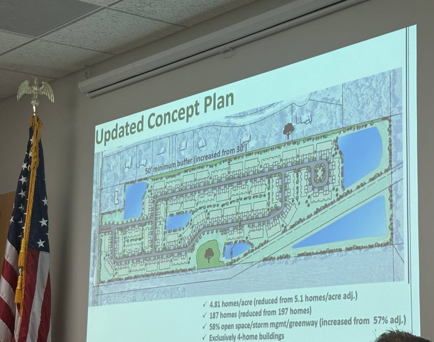 Redwood Living Inc. presented a proposal to Prairie Grove Village Board to build 187 single-story apartments on about 38 acres of unincorporated McHenry County land at 5004 Edgewood Road west of Route 31.