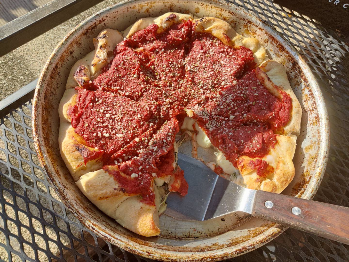 Stuffed pizza is superlative at Pal Joey's in downtown Batavia.
