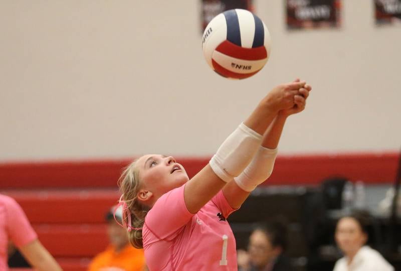 Hall's Charlie Pellegrini returns a serve from Princeton on Thursday, Oct. 9, 2025 at Hall High School.