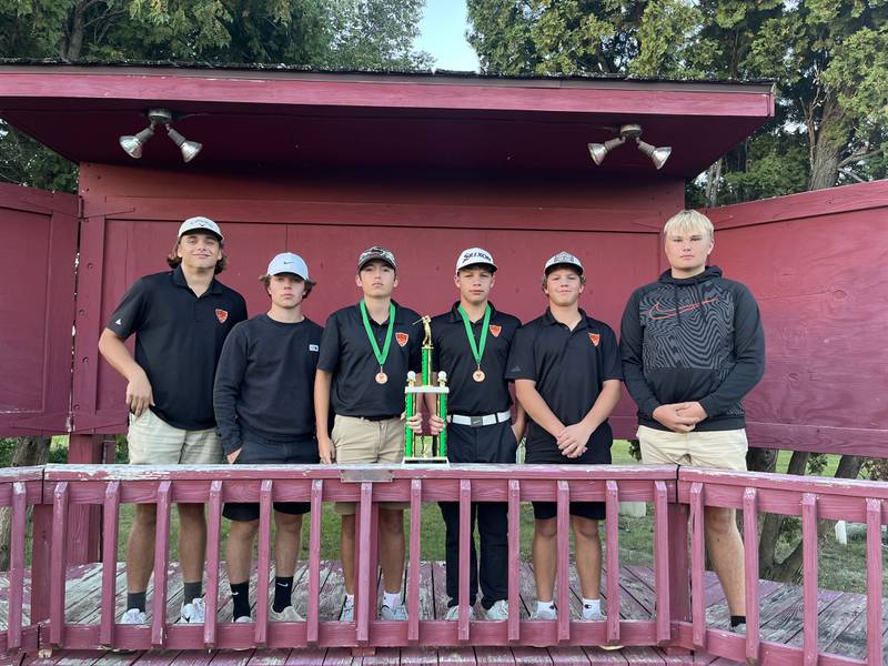 The Sandwich boys golf team won the championship of the Dwight Invite on Thursday, Sept. 22.