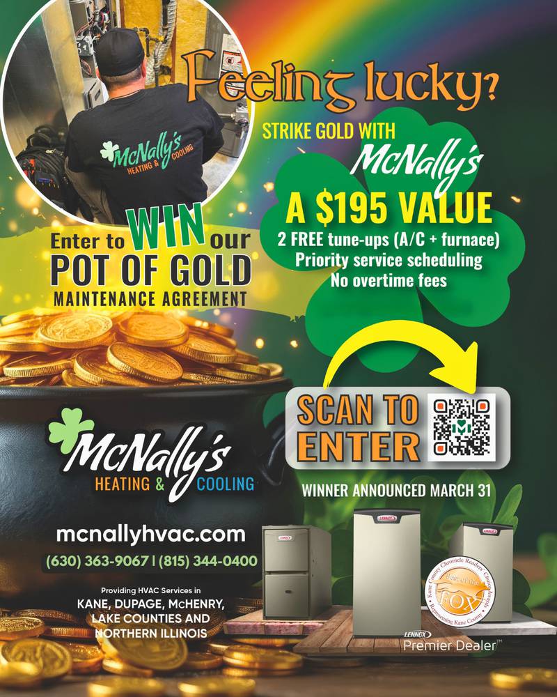 McNally's Heating & Cooling - Feel Lucky with Pot of Gold Maintenance Plan from McNally’s Heating & Cooling