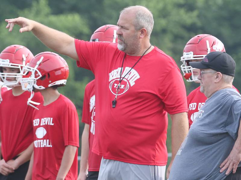 Hall coach Nick Sterling focusing on ‘Football 101′ in first season leading alma mater