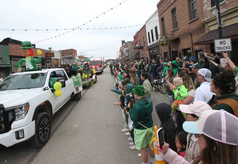 The St. Patrick's Day parade travels down Mill Street on Saturday, March 15, 2025 downtown Utica.
