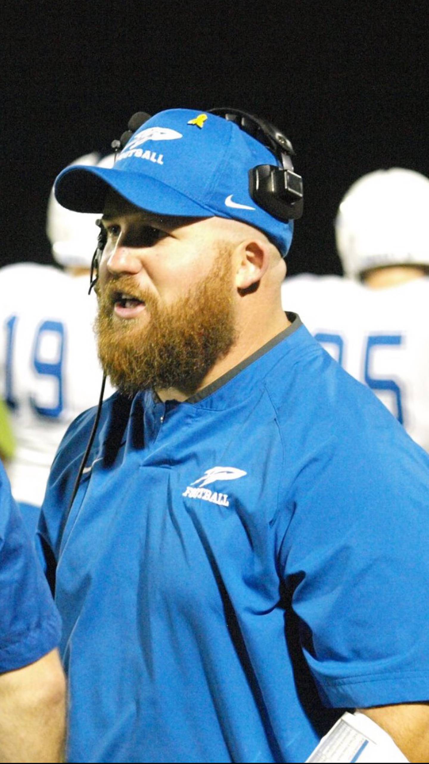Burlington Central football coach Brian Iossi.