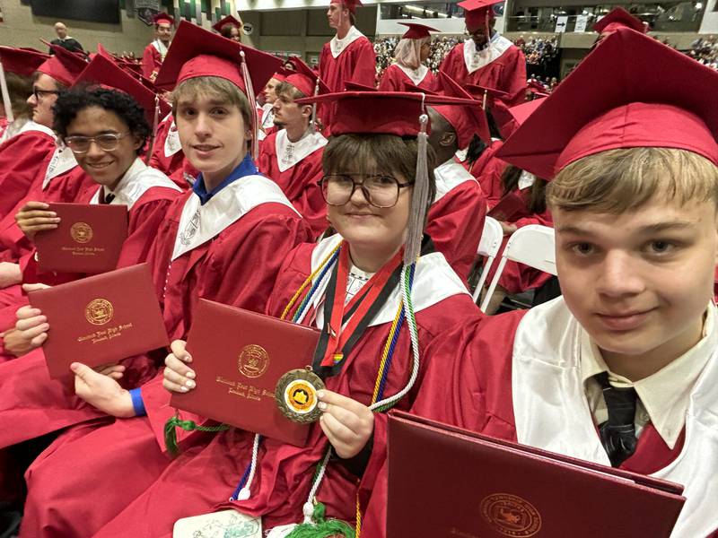 Glenbard East High School held a graduation ceremony for the Class of 2024 at the school in Lombard on Wednesday, May 22, 2024.