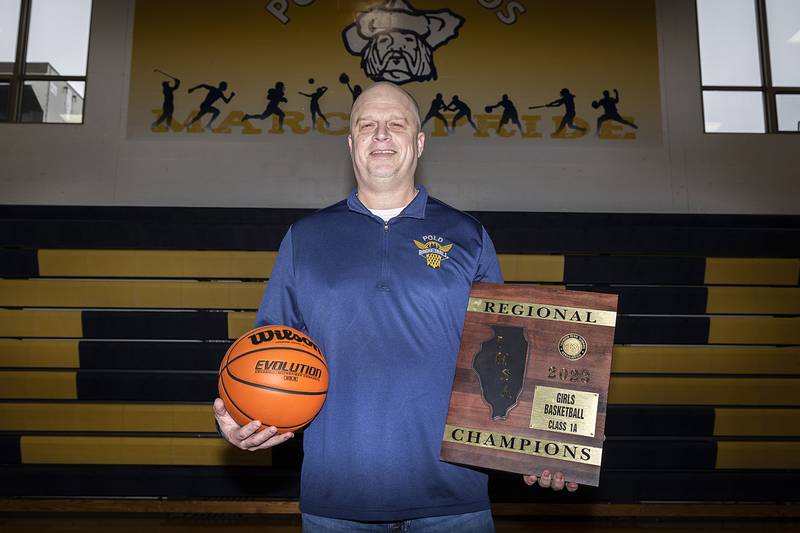 SVM Coach of the Year Jason Grobe led his girls basketball team to a regional win.