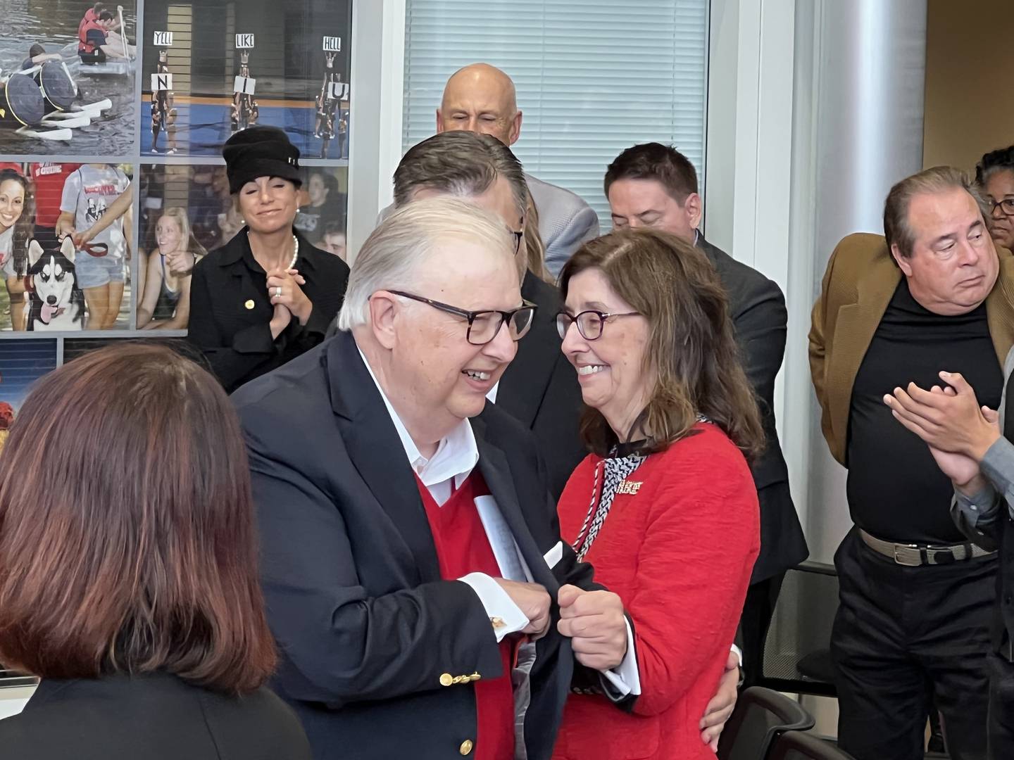 NIU dedicates campus life building to John Peters, former president