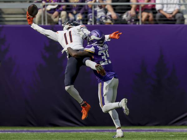 Darnell Mooney receiving yards prop, touchdown prop for Thursday’s Bears vs. Washington Commanders game