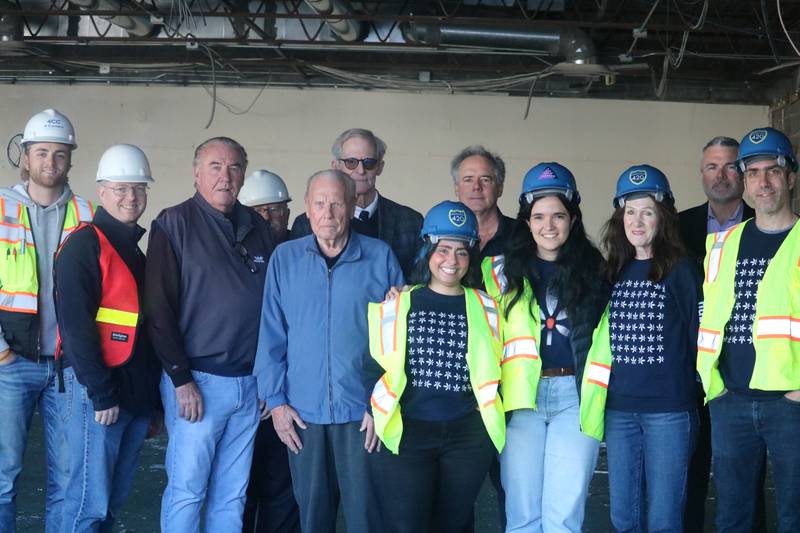 City staff and project leaders from NuEra Cannabis joined together Nov. 13, 2023 to celebrate NuEra Cannabis' groundbreaking ceremony outside the former Book World building, 818 W. Lincoln Highway, in DeKalb.