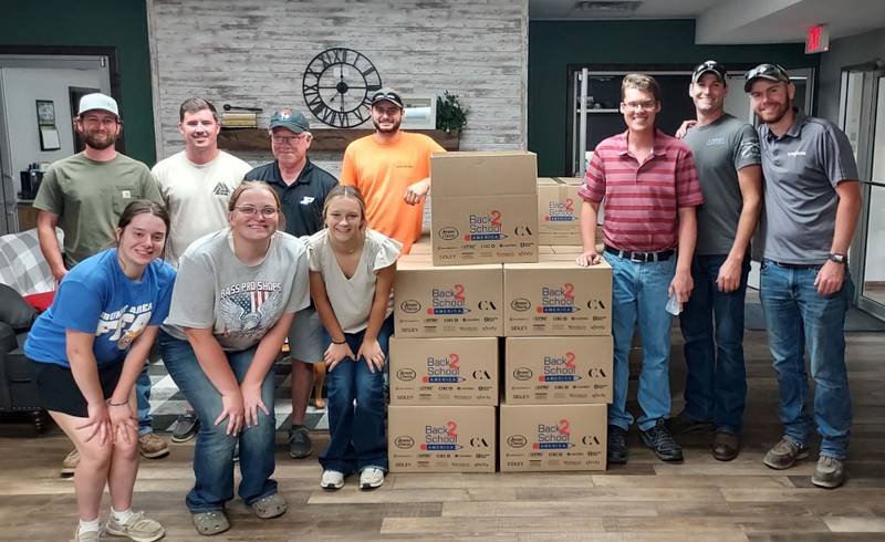 Kendall-Grundy Young Leaders packed 200 back-to-school kits to distribute to kindergarten students in the Plano School District.