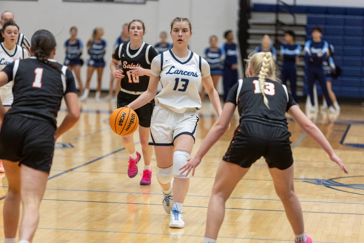 Lake Park's Allie Gogla calls a play against St. Charles East on Wednesday, Jan.7,2026 in Roselle.