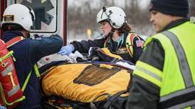 Man flown with traumatic injury after fall from forklift near Woodstock