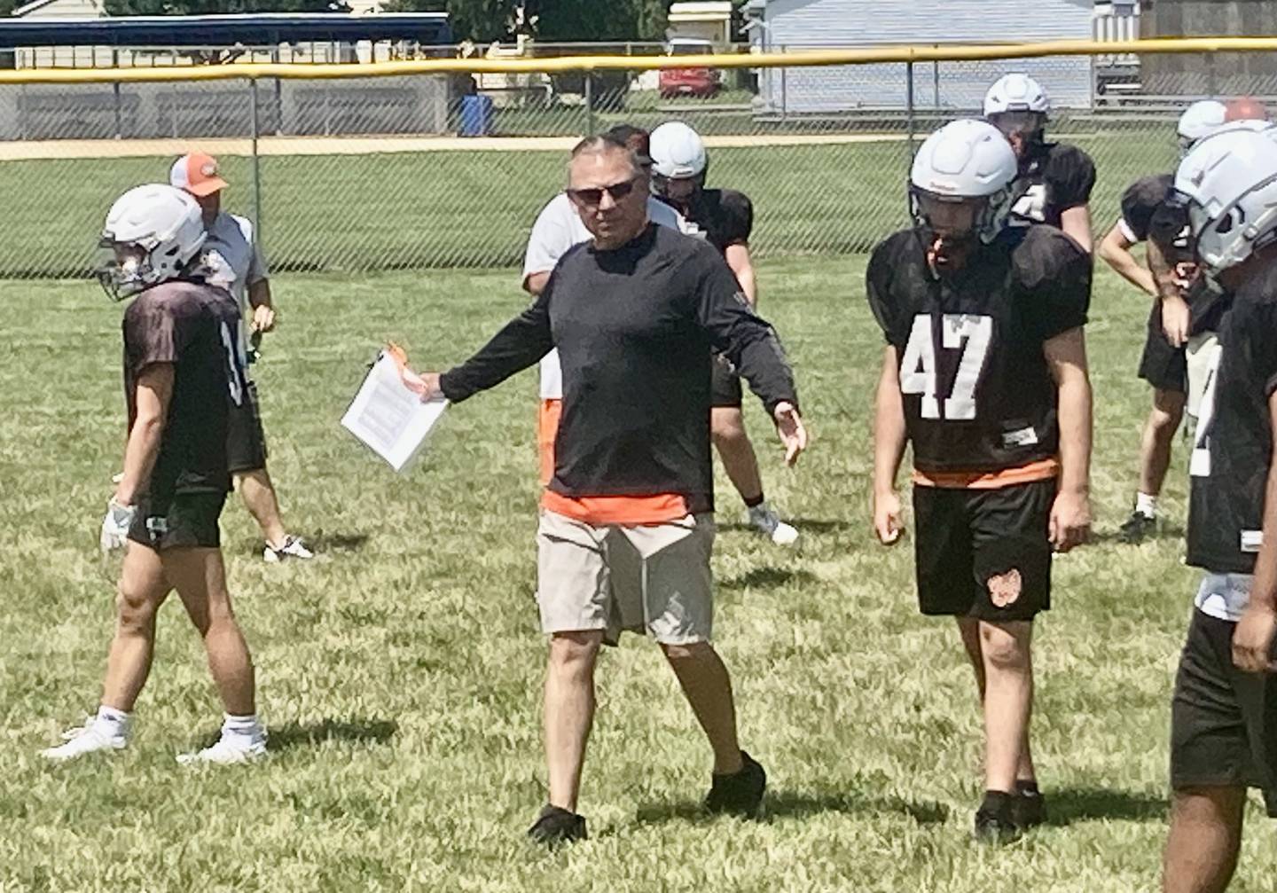 Princeton alumn Todd Stevens, head coach at Washington, made a homecoming for the controlled practice/scrimmage at Little Siberia Field on Thursday, July 18.