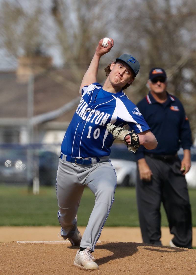 Danny Cihocki makes his pitch against Kewanee