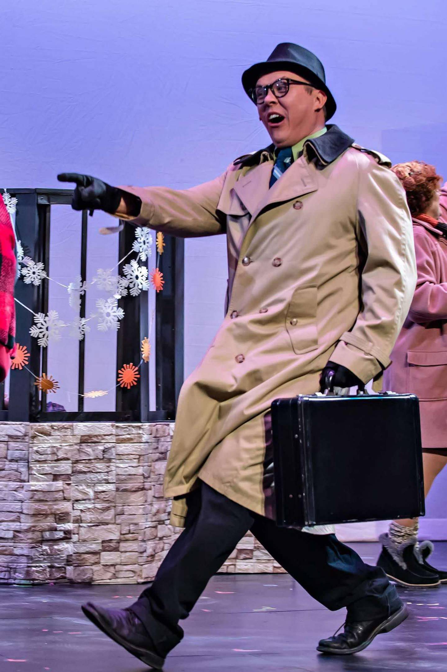 Ned Ryerson is portrayed by Joel Bennett in "Groundhog Day: The Musical" through Feb. 16 in the Woodstock Opera House.