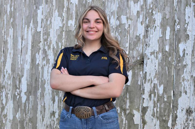 Molly Blum is student of the month for May in Polo.