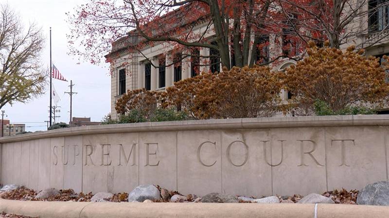 The Illinois Supreme Court is pictured in Springfield.