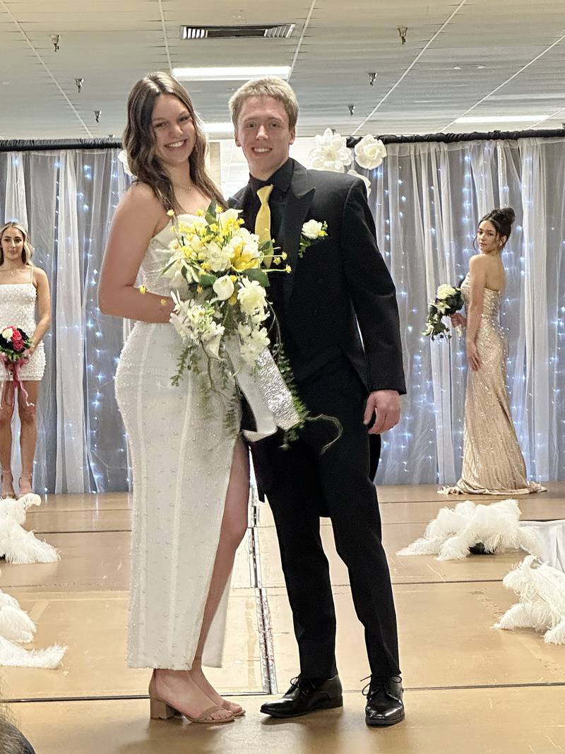 Models for Selmi's Weddings & Events and Selmi's Formal Wear show off outfits during a fashion show Sunday, Feb. 2, 2025, during the Sauk Valley Wedding Expo.