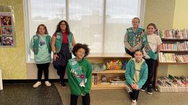 DeKalb Girl Scout Troop’s Bronze Award service project benefits library youth