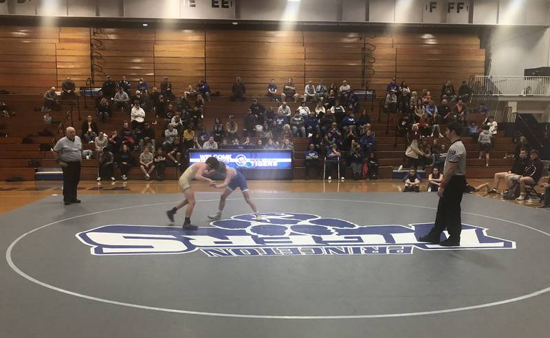 Princeton and Morris met on the mat at Prouty Gym Tuesday night.
