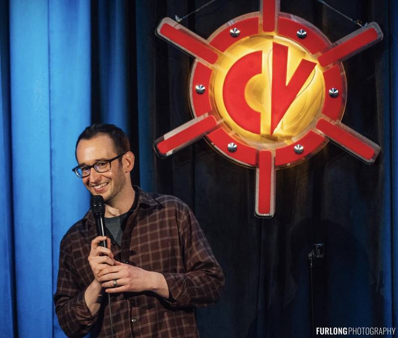 15-year comedic veteran Jack Baker works on new material at The Comedy Vault.