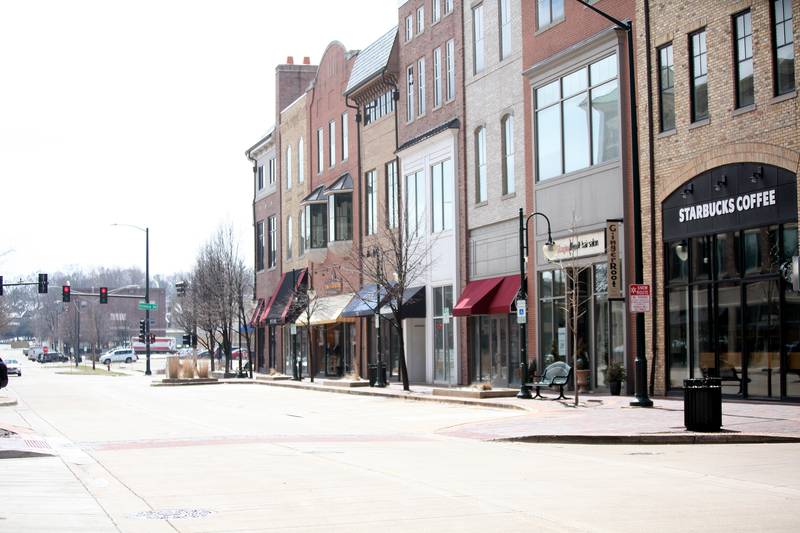 First Street in downtown St. Charles.